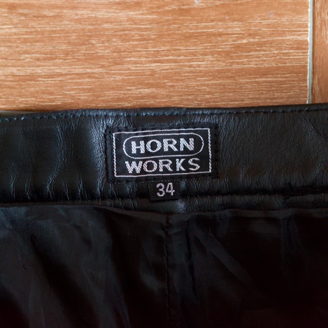 Horn Works cow-hide leather pants 상품이미지7