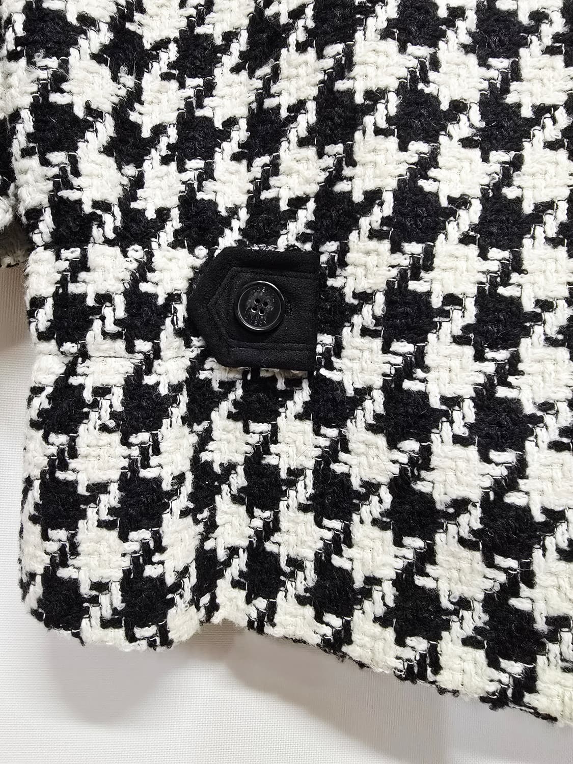 톰보이 하운드투스 트위드 하프 코트 자켓 90 상품이미지3