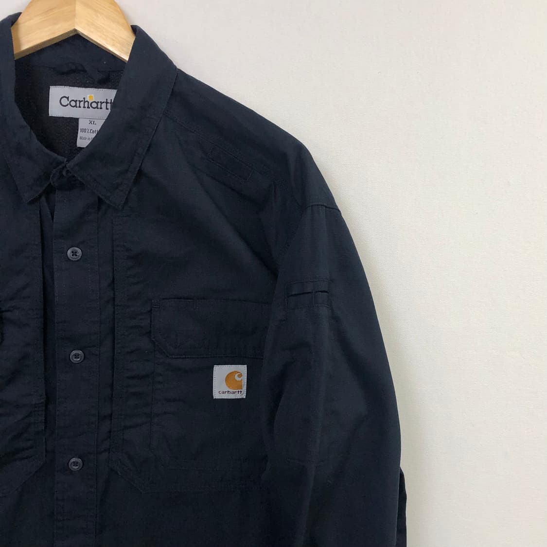 XL 칼하트 네이비 워크 셔츠 상품이미지3