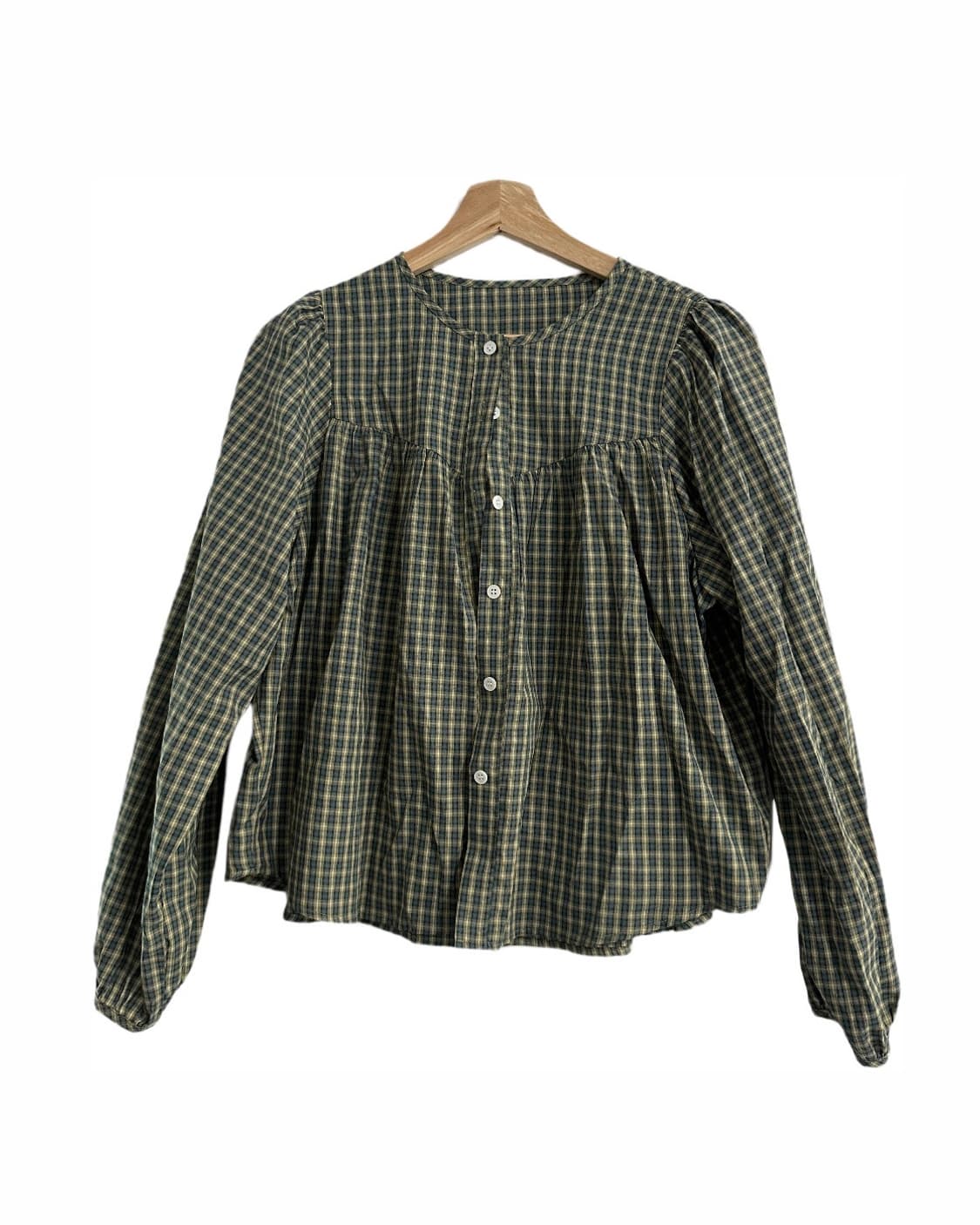Vintage check blouse  상품이미지1