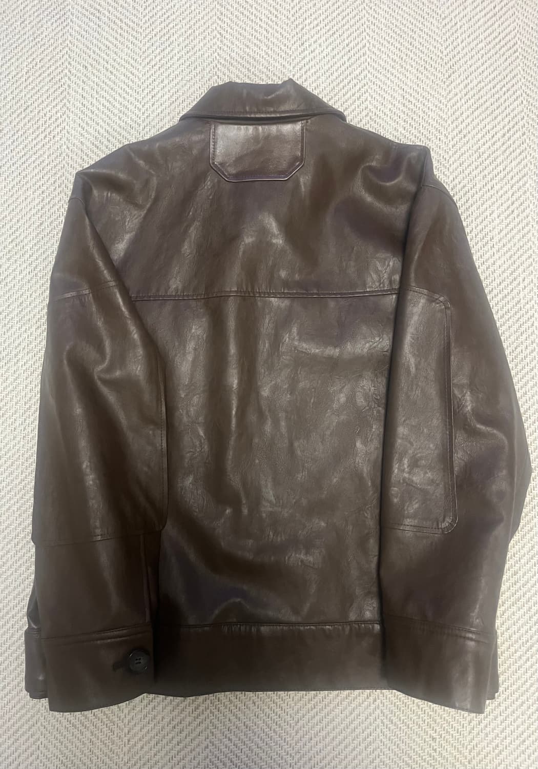 애니타임로릭 튤립 레더 자켓 브라운  상품이미지10