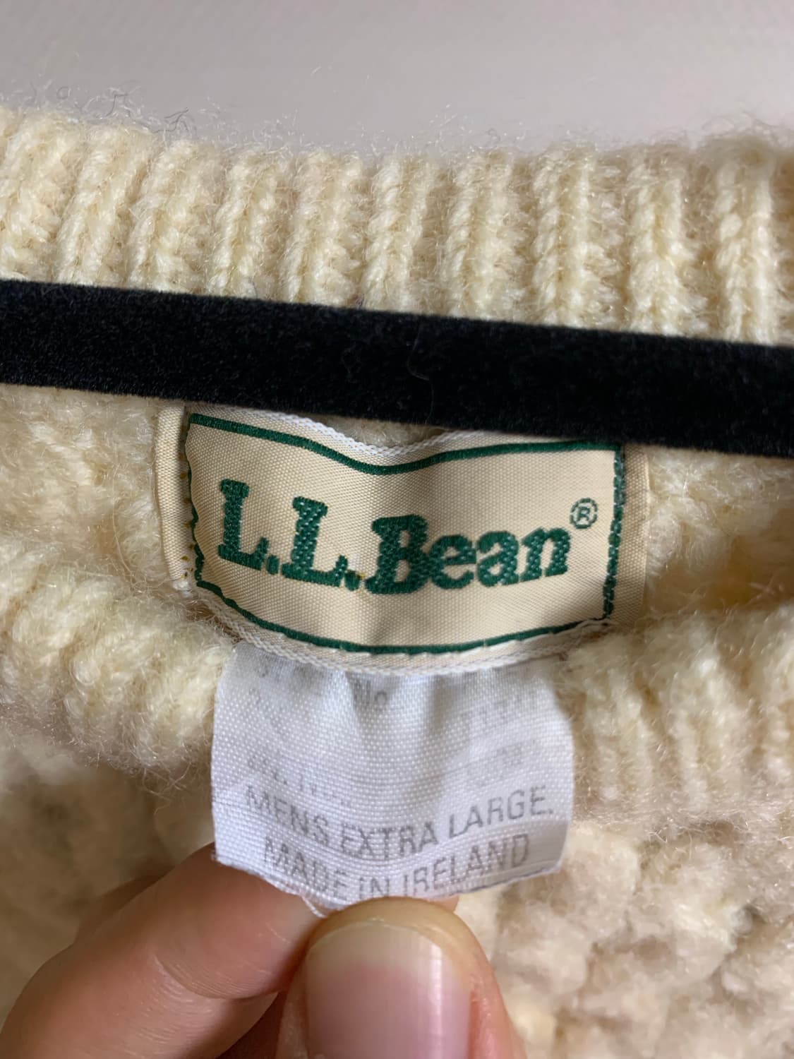 빈티지 8-90s 아일랜드 엘엘빈 아란 니트  상품이미지3