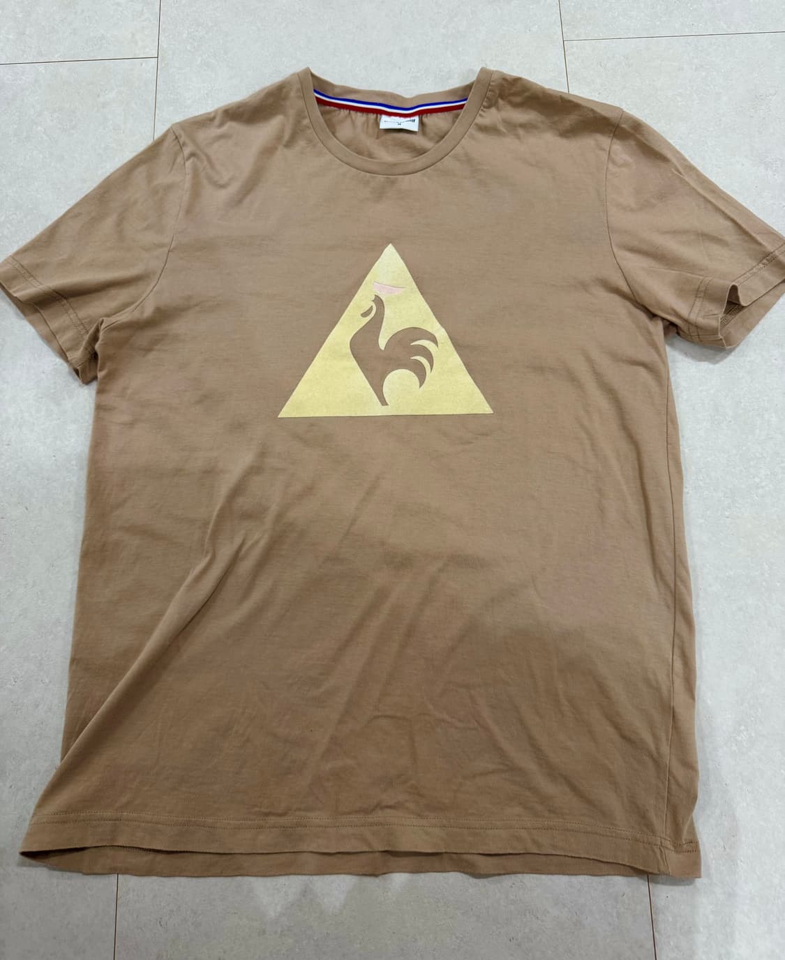 르꼬끄 반팔티 M 베이지 le coq sportif 상품이미지1