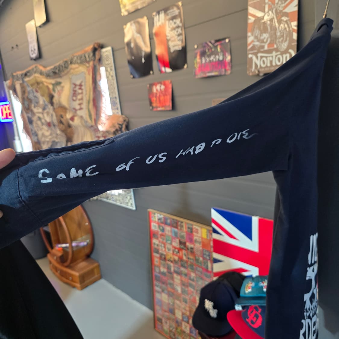 레드캡 커스텀 워크셔츠 스컬 백프린팅 오버핏 스트릿 셔츠 상품이미지5