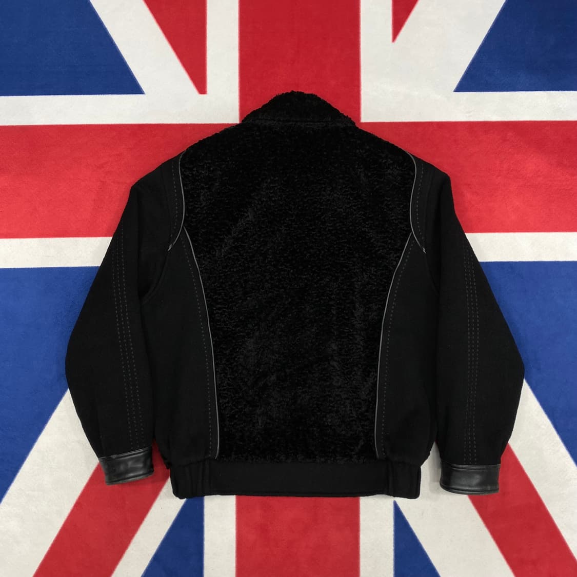 빈티지 양가죽 배색울자켓 100 상품이미지5