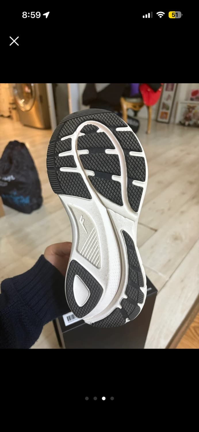 프로스펙스 런닝화 흰/빨 240 신상품 상품이미지3