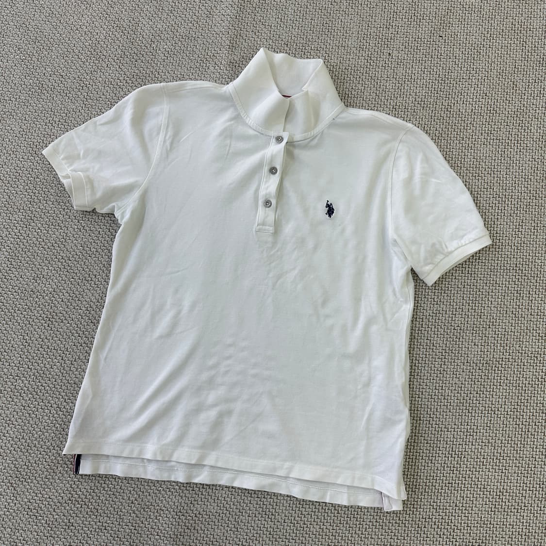 100  US폴로 화이트 폴로 반팔 셔츠 0408D 상품이미지1