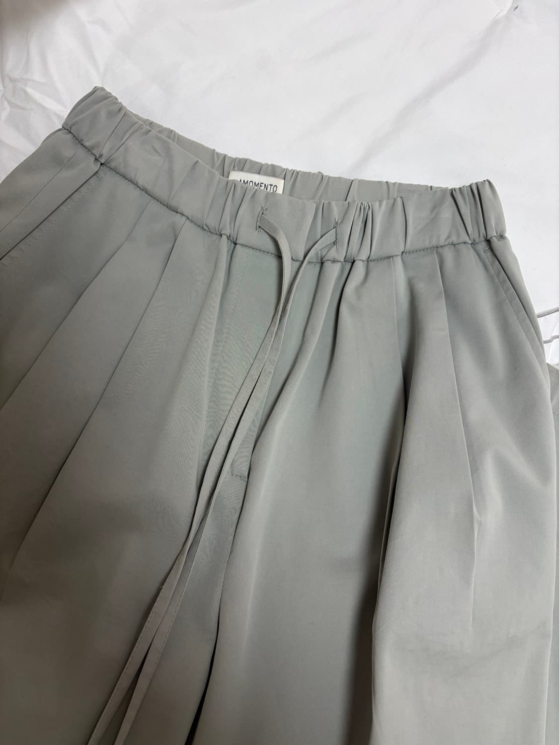 AMOMENTO drawstring wide pants(mint) 상품이미지3