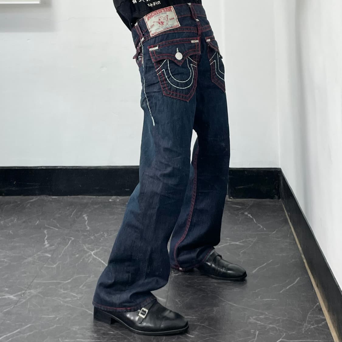 트루릴리전 Billy Super T 와이드 데님 팬츠 상품이미지1