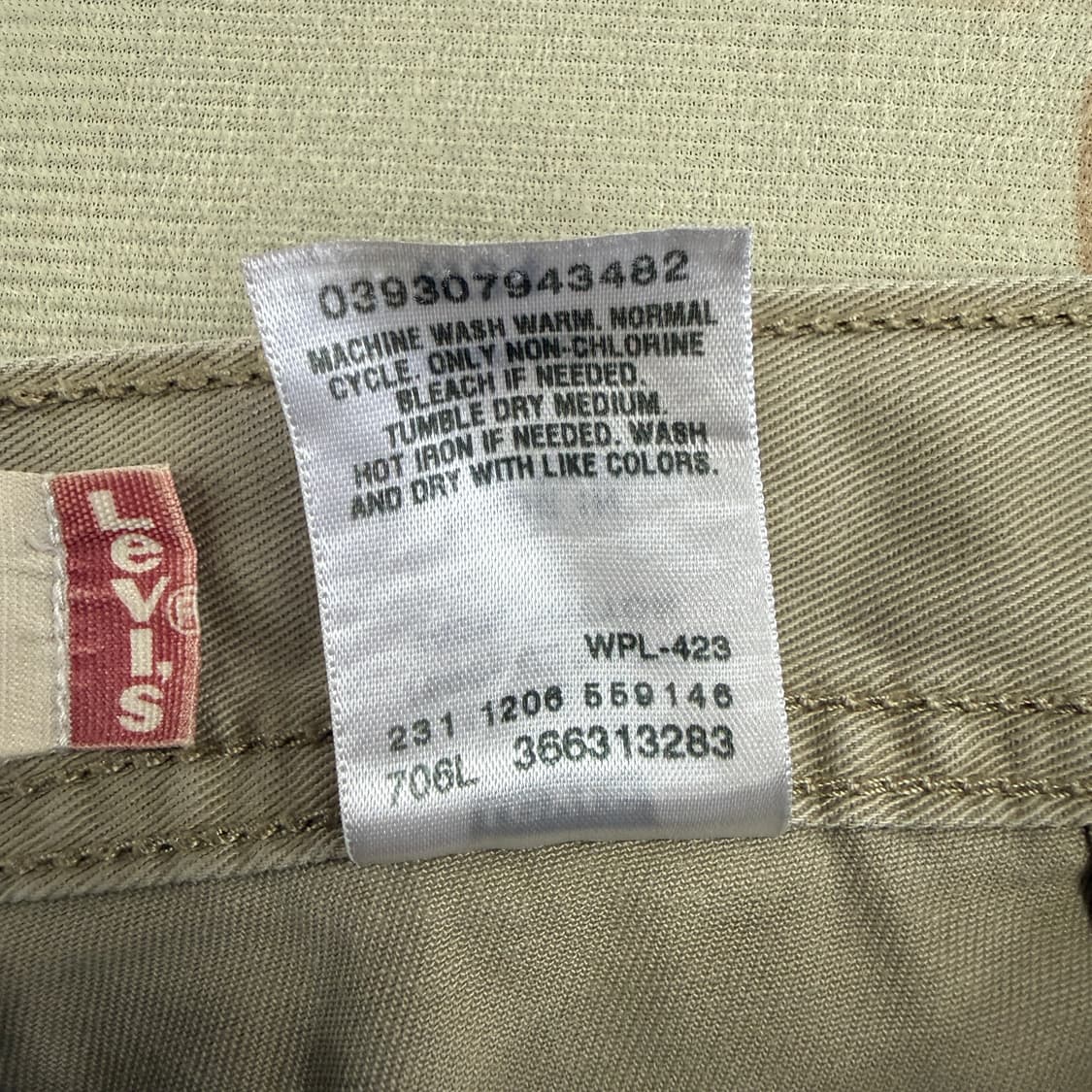 (34)00s 리바이스 Levis 코튼 카고 반바지(베이지) 상품이미지3