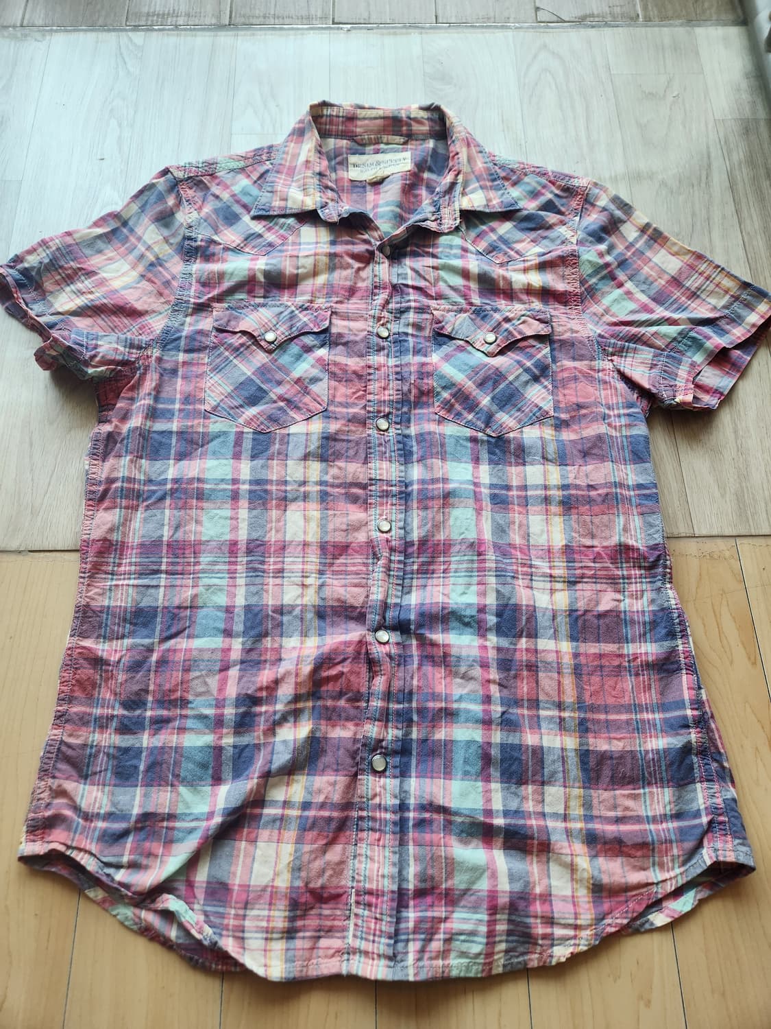 데님앤서플라이 투포켓 체크셔츠 M 상품이미지1