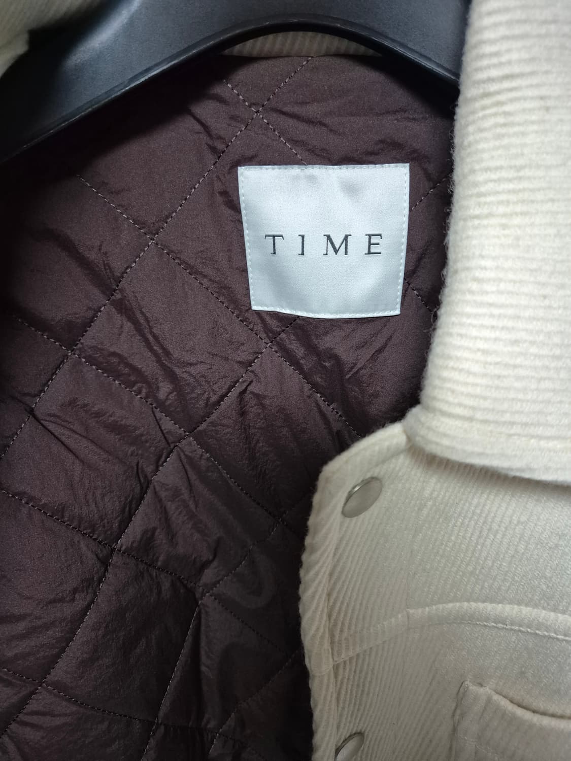 타임옴므 코듀로이 누빔 자켓 105 아이보리 상품이미지3