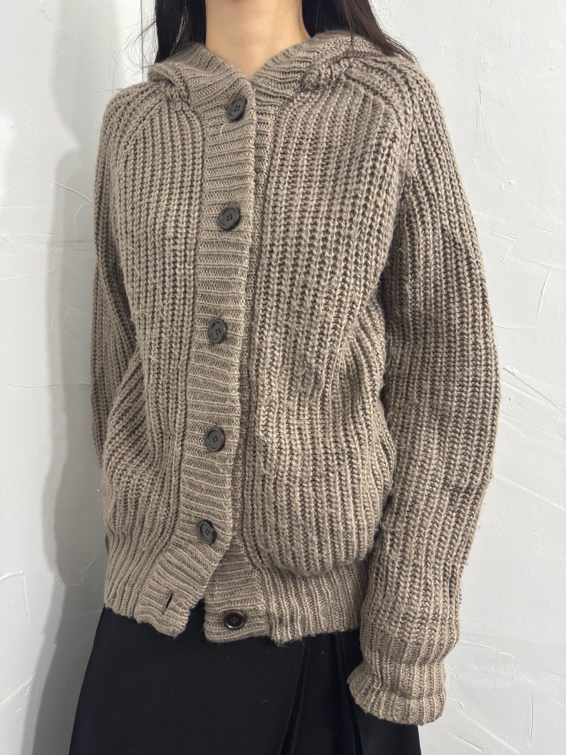 lowrys farm hood button knit cardigan 상품이미지2