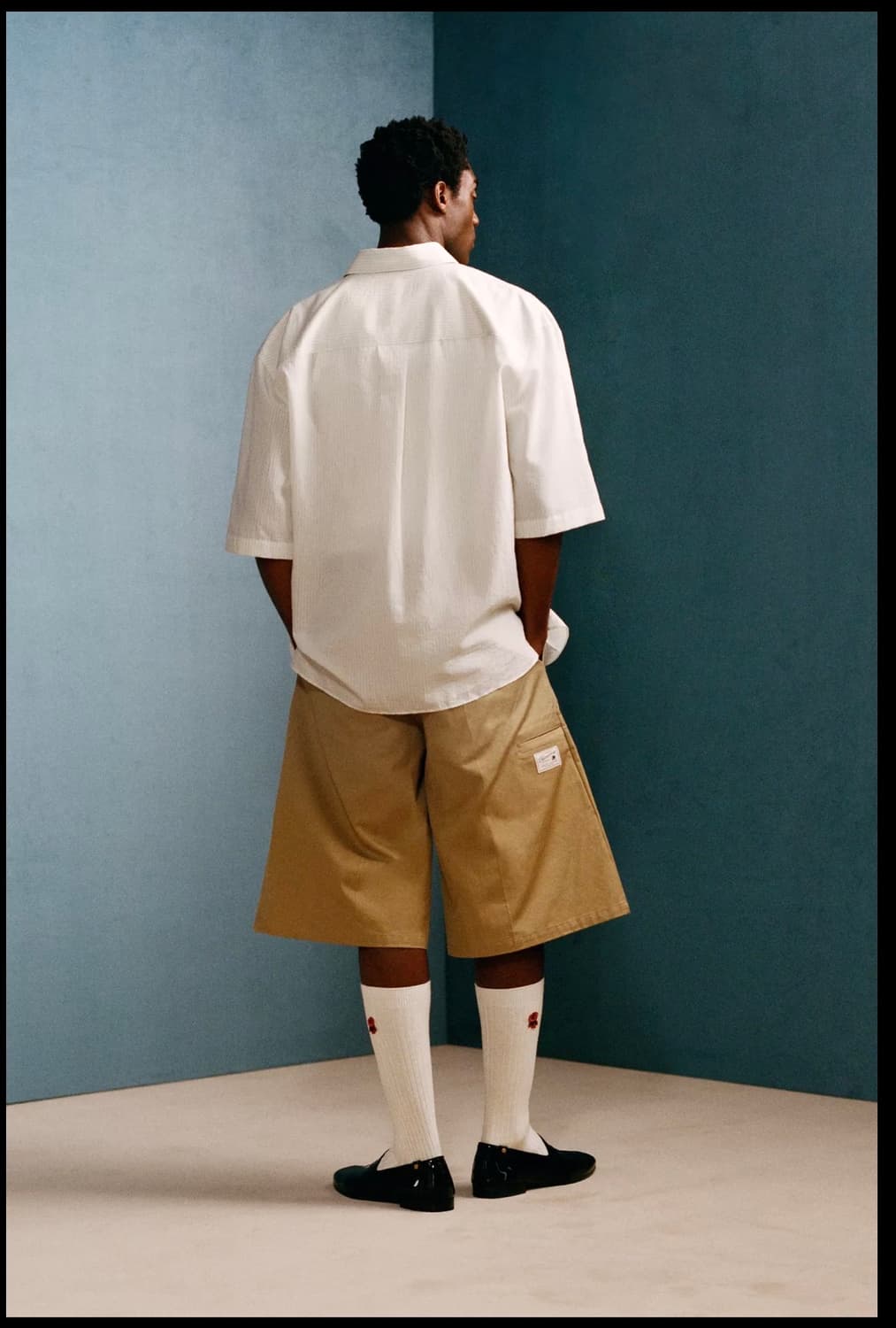 윌리 차바리아 X 자라 와이드핏 턱 디테일 버뮤다 팬츠 상품이미지2