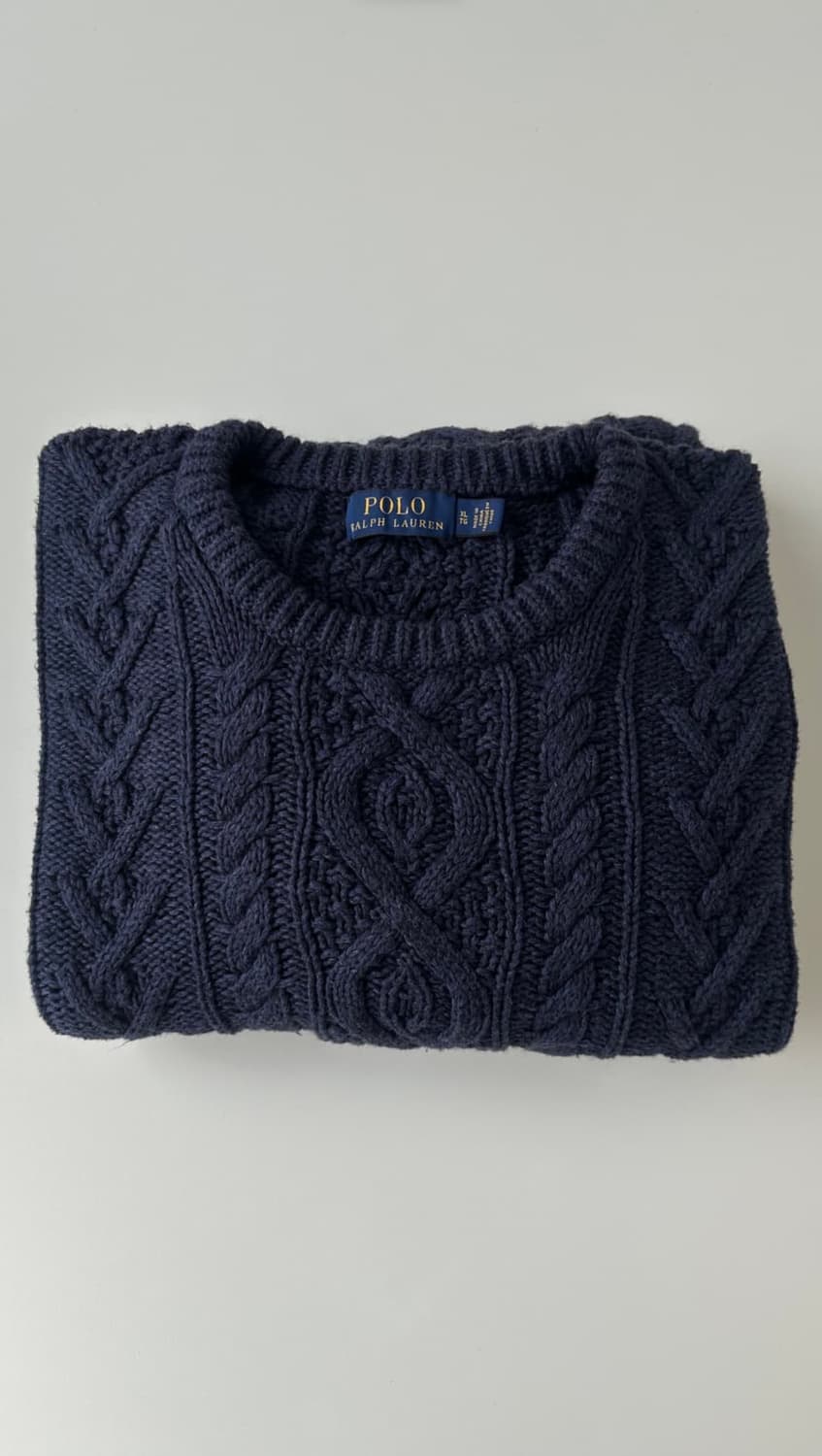 폴로 캐시미어 아란 니트XL 상품이미지6