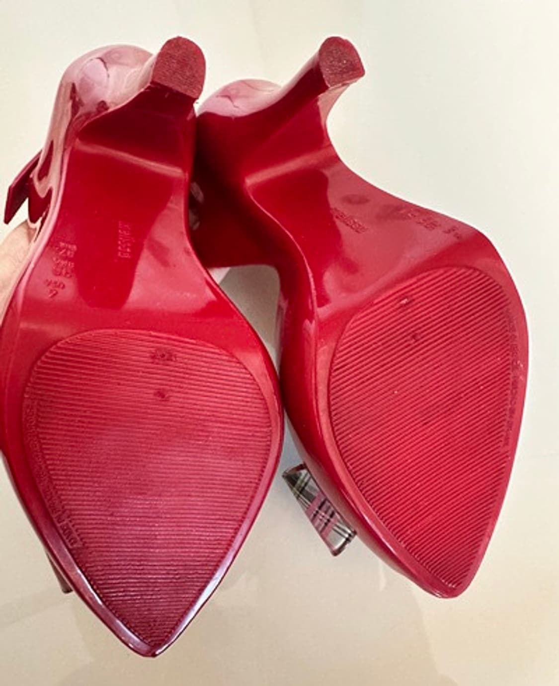 미착용) 비비안웨스트우드 타탄체크 보우샌들 상품이미지8