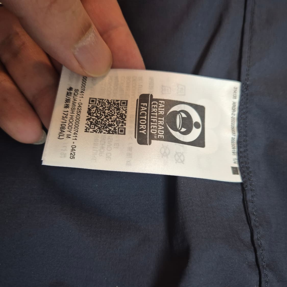 아크테릭스 스쿼미시 후디 블랙사파이어 신품 상품이미지8