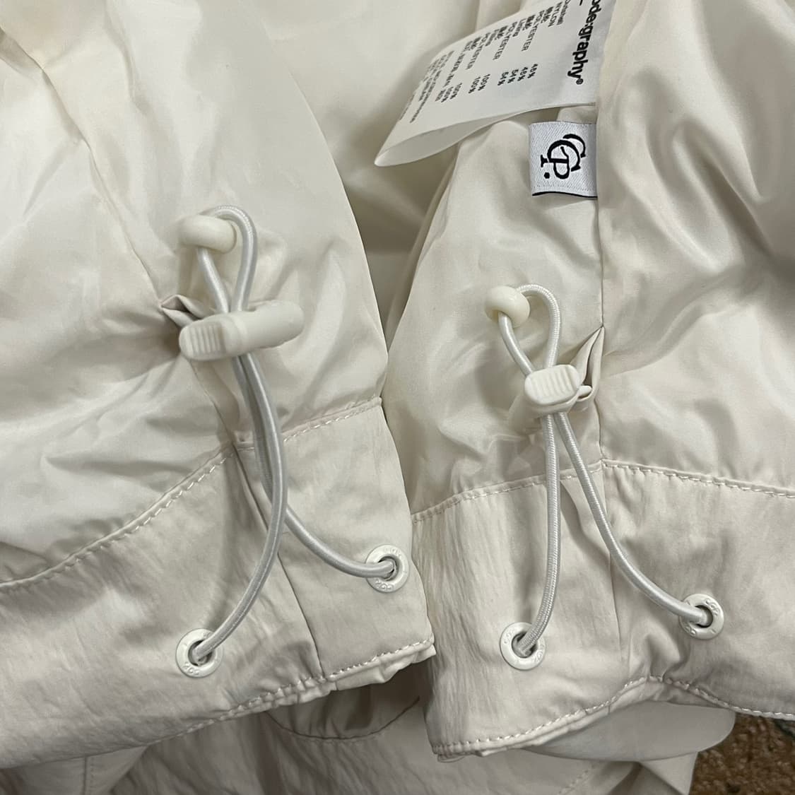 [정품/S] 코드그라피 오버핏 패딩 아이보리 b18 상품이미지6