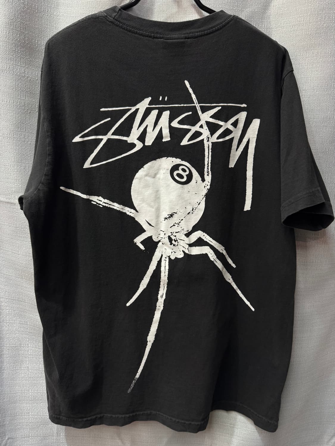 스투시 그래픽 8볼 스파이더 프린팅 반팔티 M(M~L) 상품이미지1