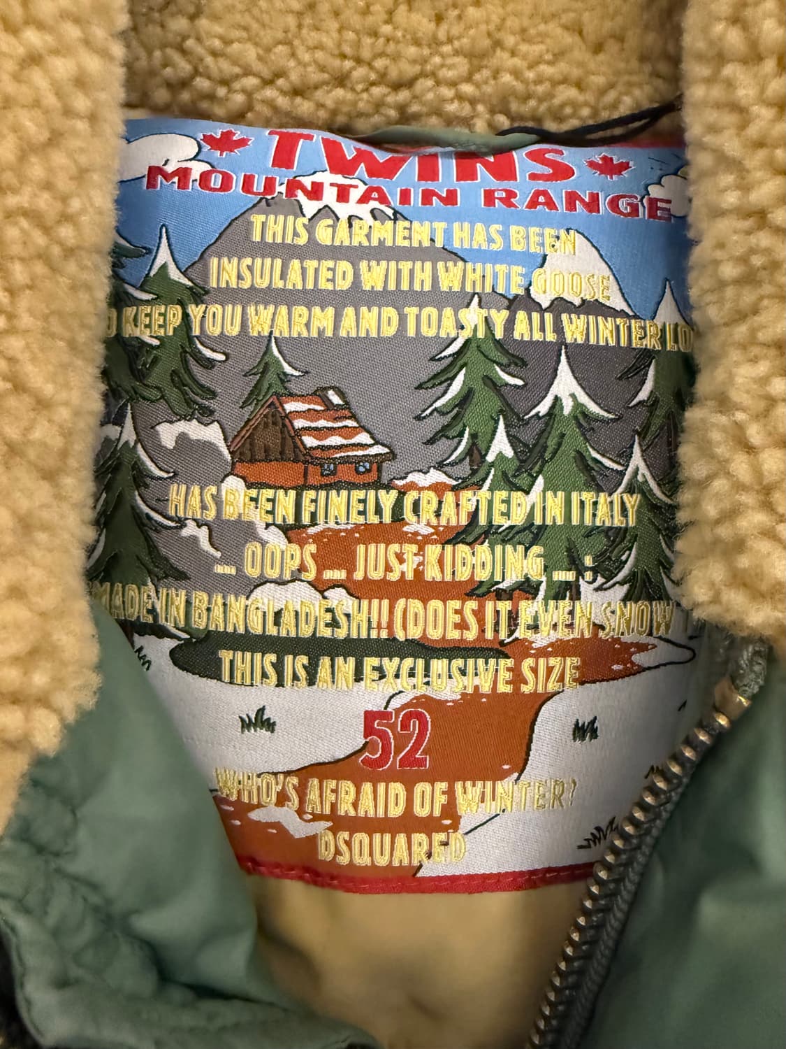 디스퀘어드 퍼킹 프리징 아카이브 패딩 (봉태규 착) 상품이미지5