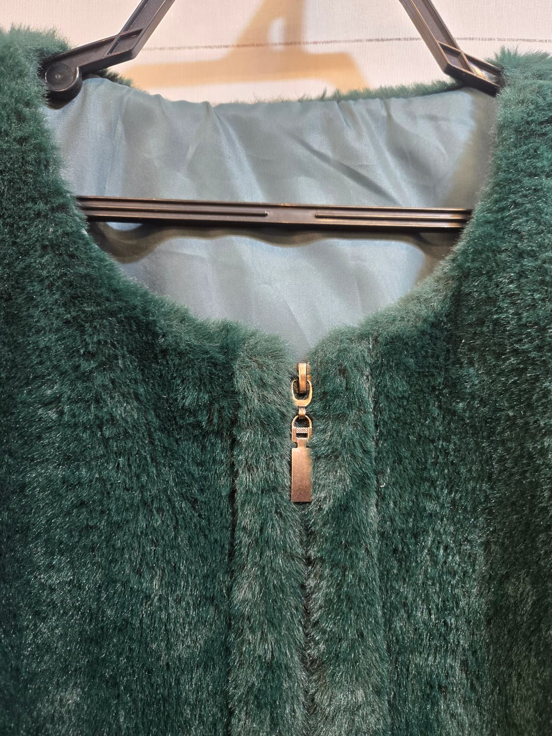 초록색 털 조끼 L 상품이미지2