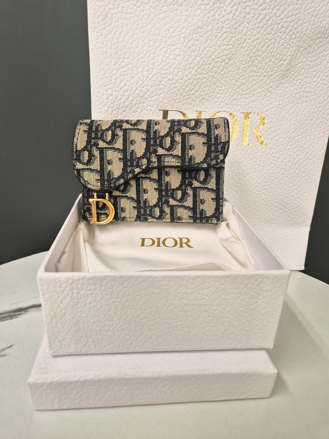 디올 오블리크 새들 지갑 상품이미지1