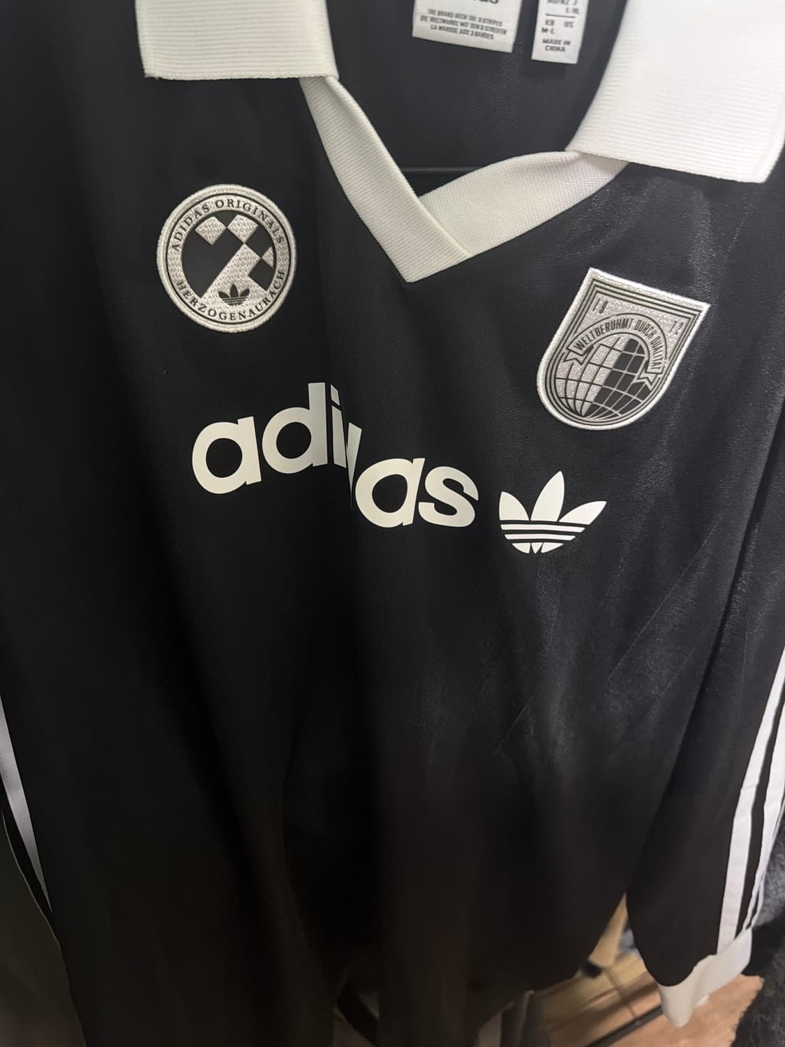 아디다스 풋볼 롱 슬리브 티셔츠 블랙 상품이미지2