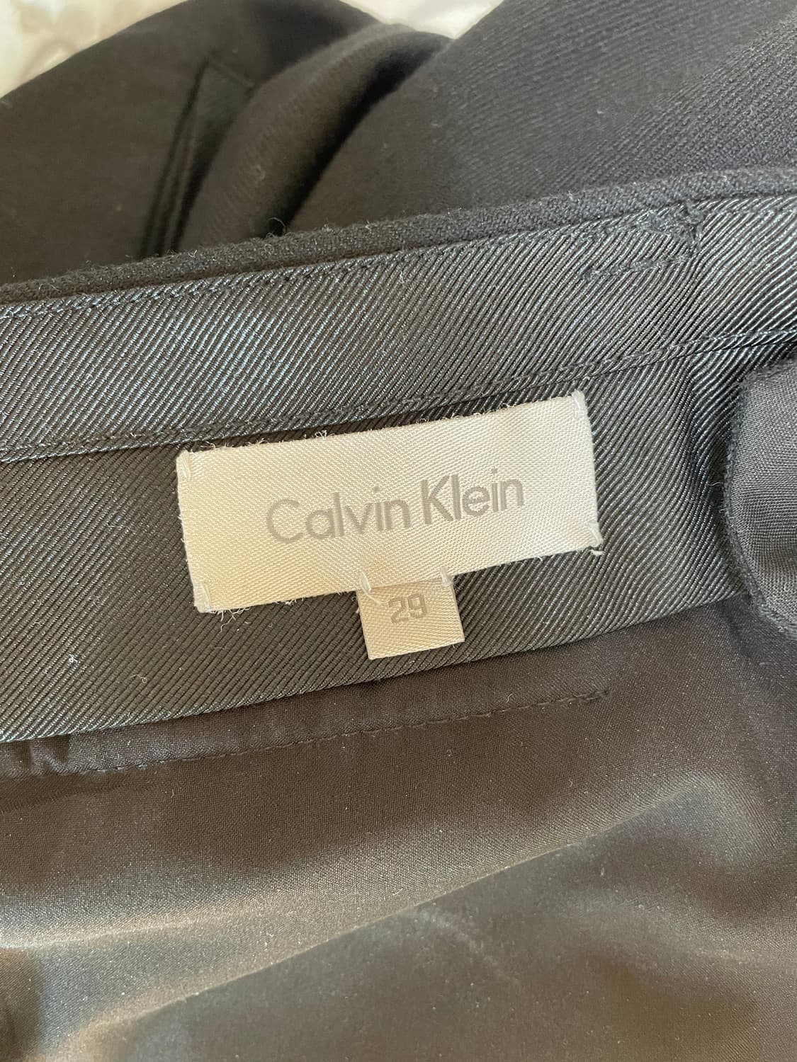 캘빈클라인 블랙 슬림 울 슬랙스 29사이즈 상품이미지7