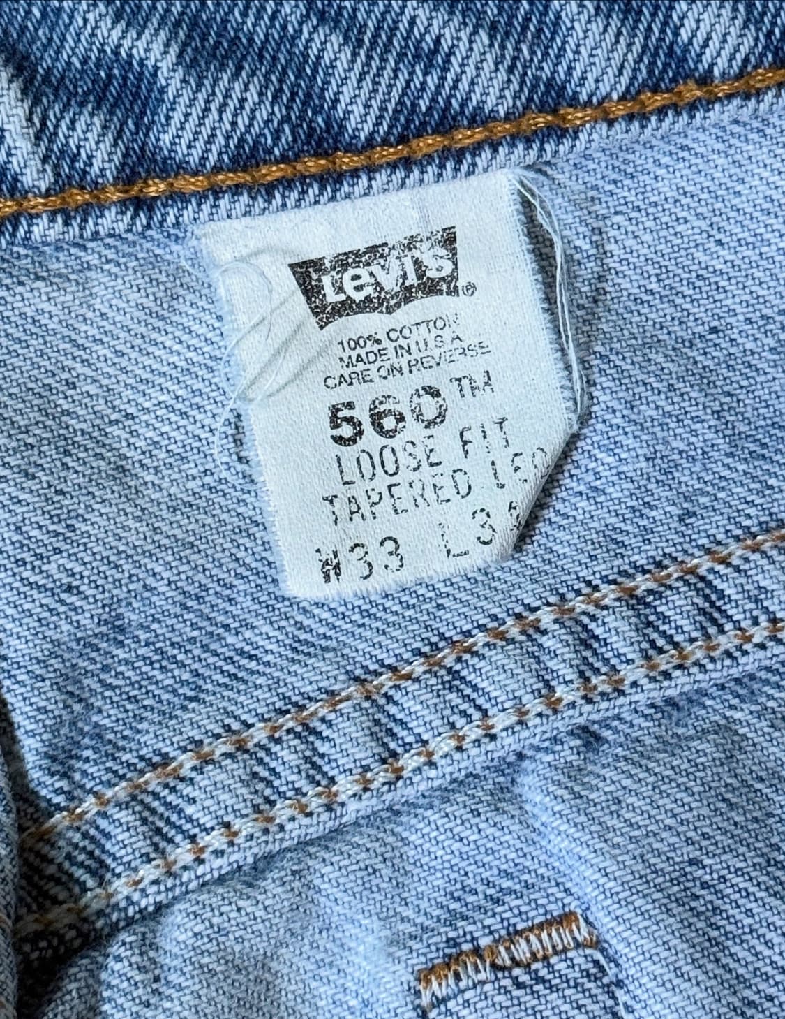 (31) 90s USA 리바이스 560 빈티지 데님 팬츠 상품이미지4