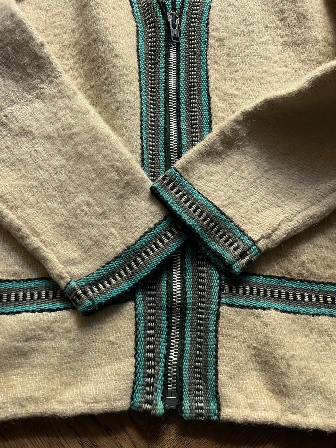 [M]90's 빈티지 네이티브 스트라이프 자켓 상품이미지4