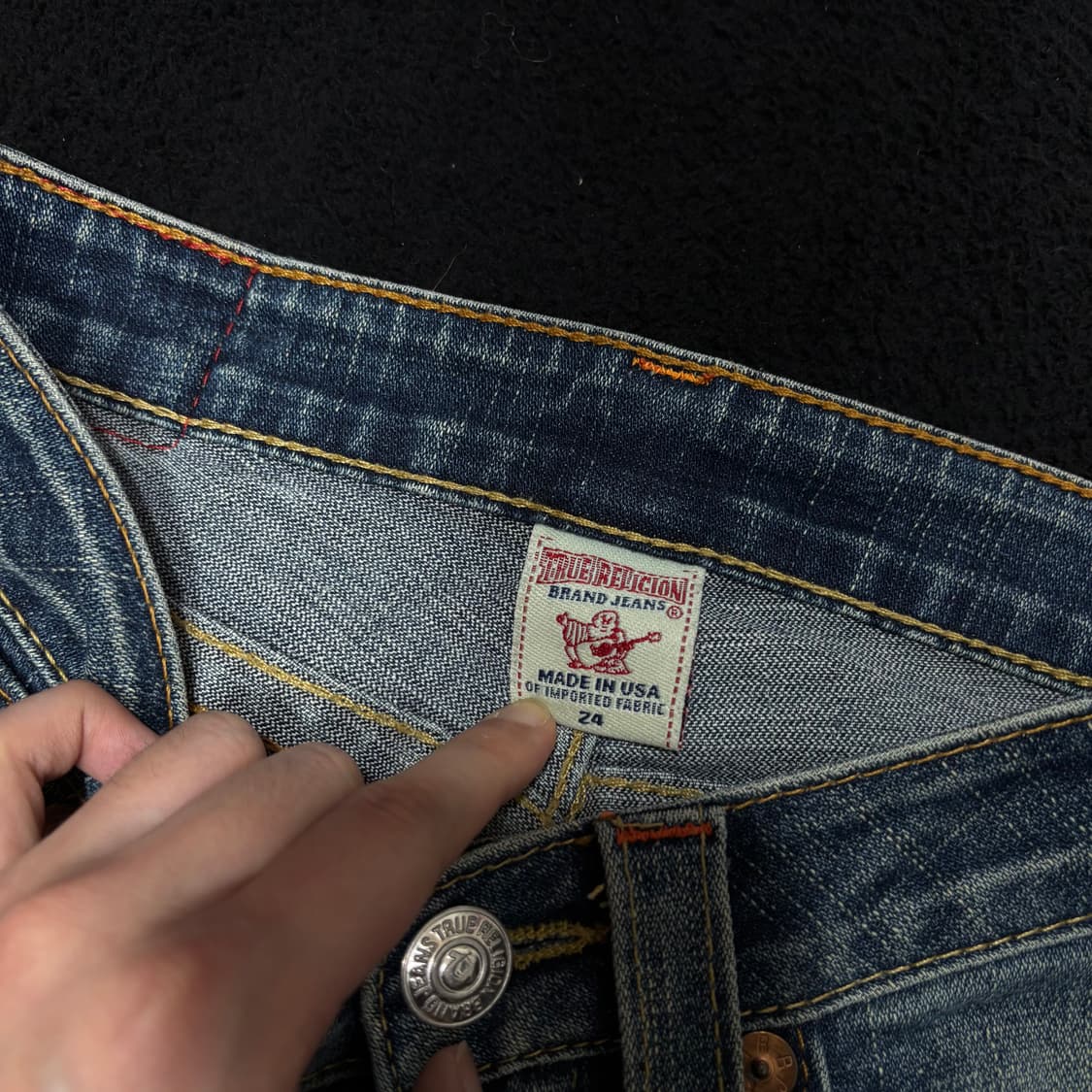 24 트루릴리전 BECKY 세미부츠컷 플레어진 상품이미지4