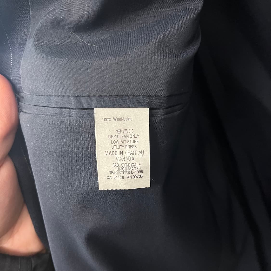 폴로 블랙 스트라이프 정장 자켓 남L 상품이미지6