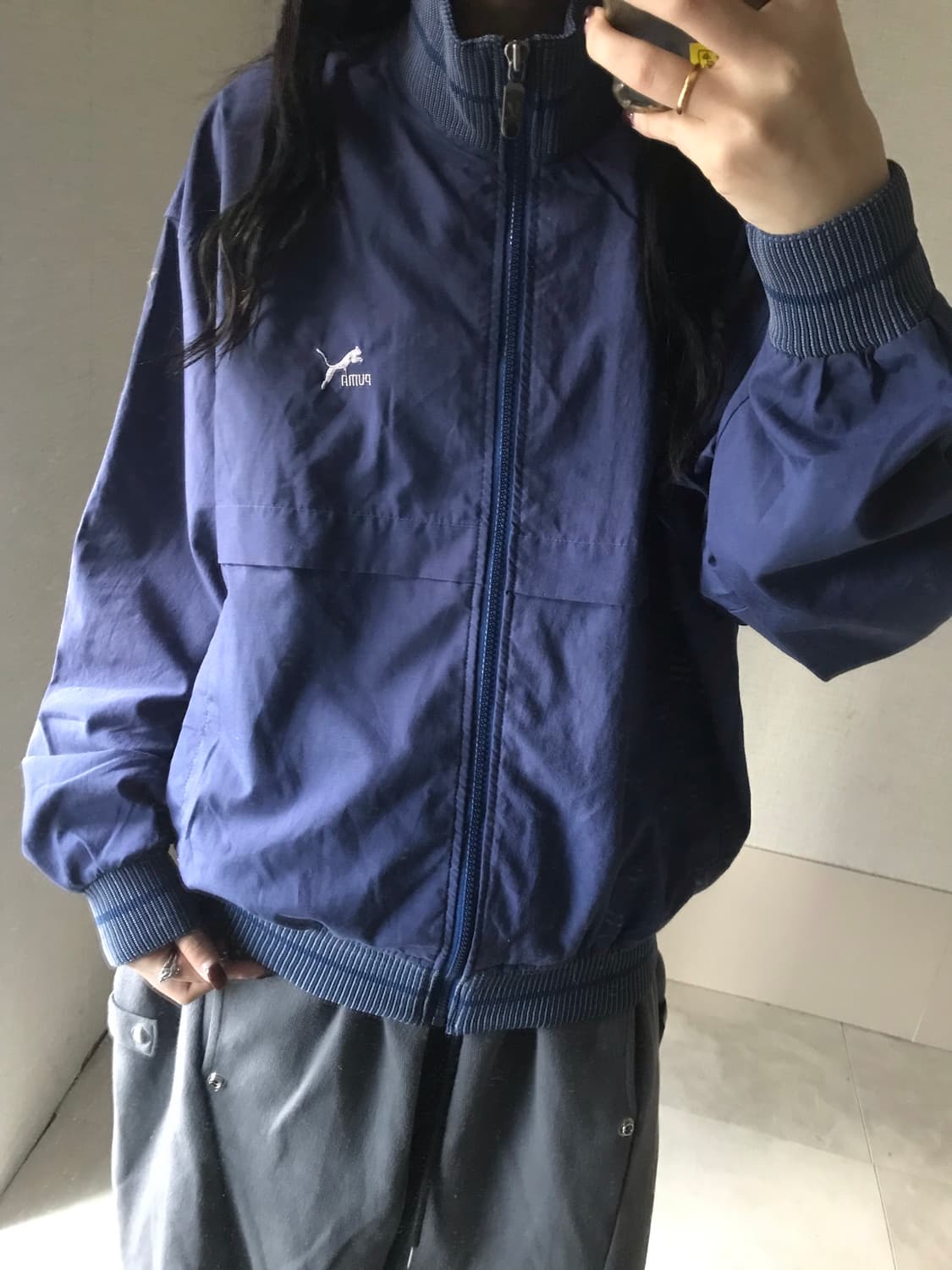 퓨마 올드스쿨 네이비 바람막이 상품이미지2