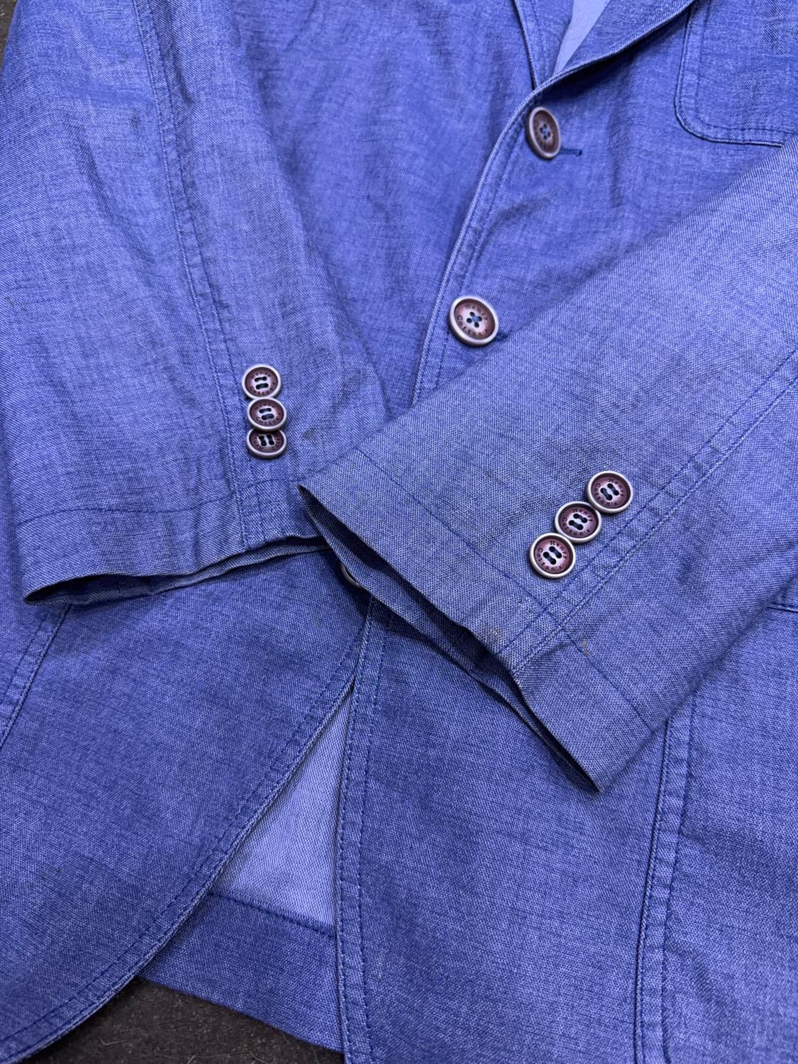 헨리코튼 클래식핏 싱글 3버튼 코튼 혼방 스포츠 자켓 105 상품이미지6