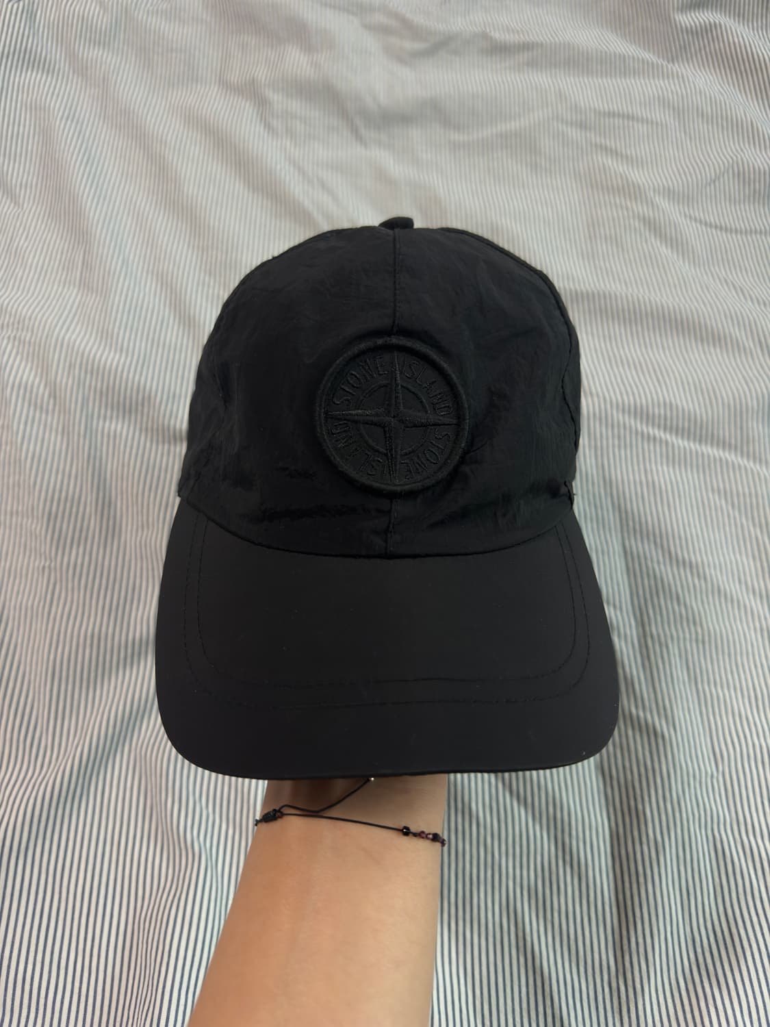 (S급) 스톤 아일랜드 나일론 메탈 6-패널 캡 블랙 XL 상품이미지1