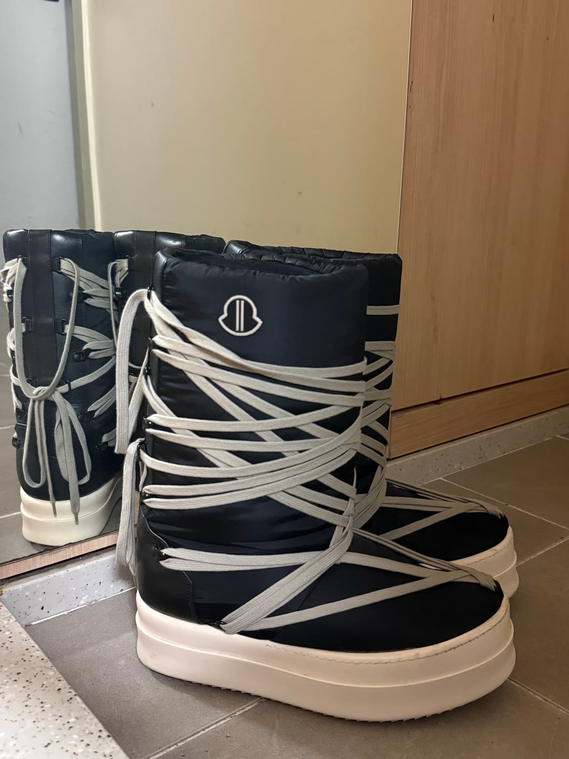 릭오웬스 몽클레어 빅락 부츠 42 복원완 상품이미지2