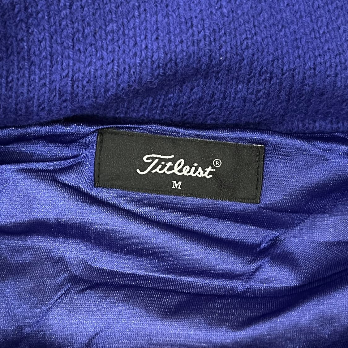 [정품/M] 타이틀리스트 블루 니트 후드 집업 b10 상품이미지5