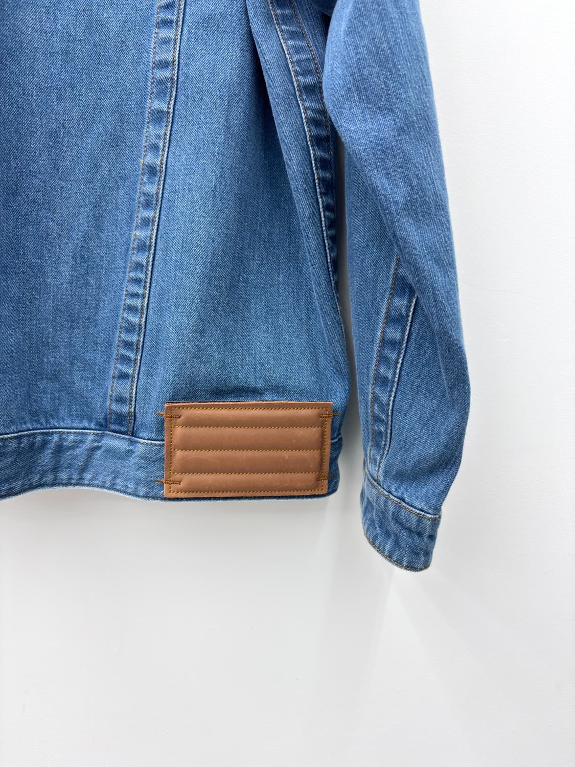 BLUE BLEACHED DENIM JACKET 상품이미지7