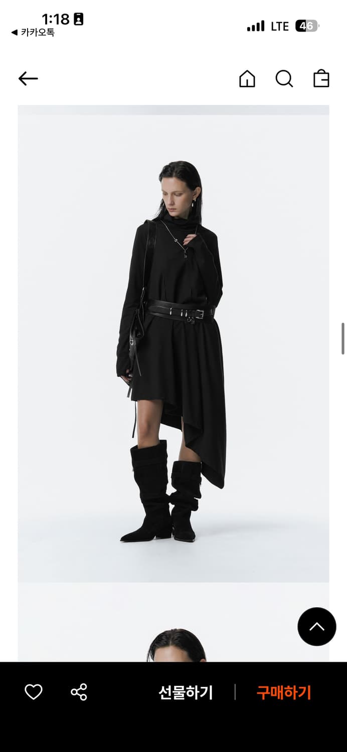 트리밍버드turtleneck pintuck jersey one-piece 상품이미지5