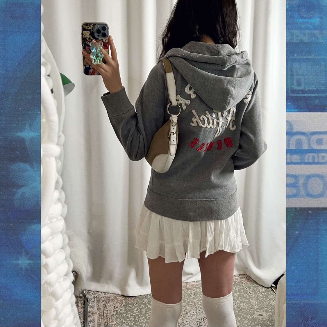 아베크롬비 그레이 데미지 포인트 후드 집업 상품이미지7