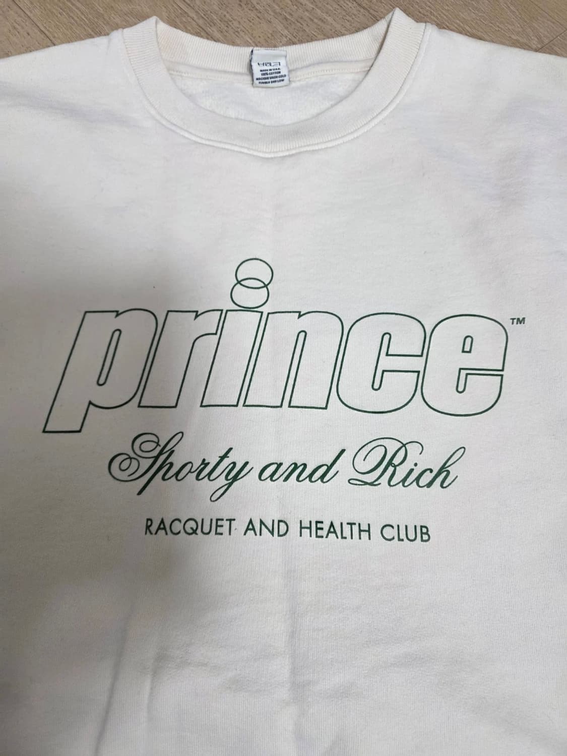 스포티앤리치 X 프린스 크루넥 셔츠 기모 맨투맨 M 상품이미지5