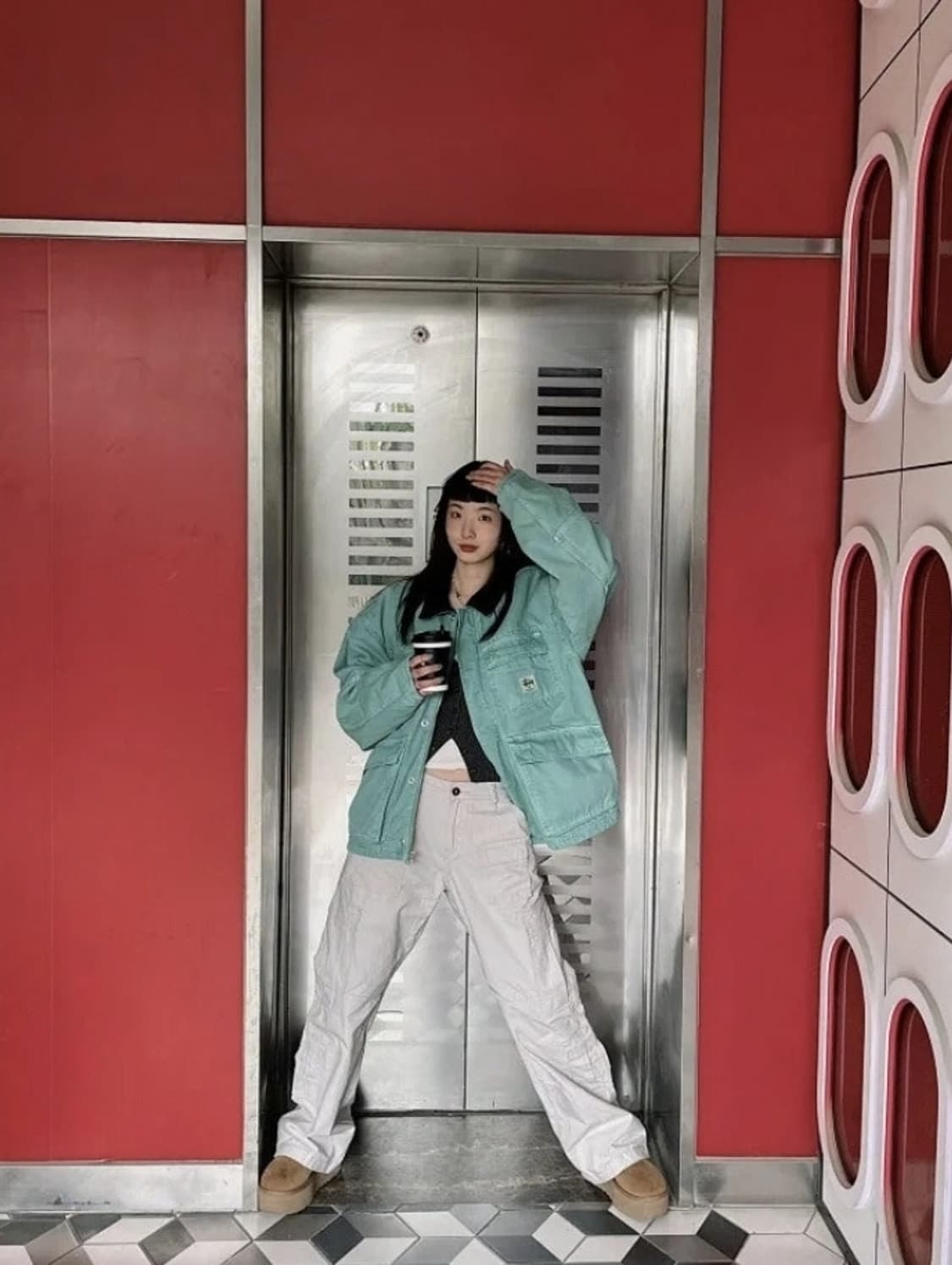 (틸컬러유일매물) 스투시 워시드 캔버스 샵 자켓 S 틸 상품이미지2