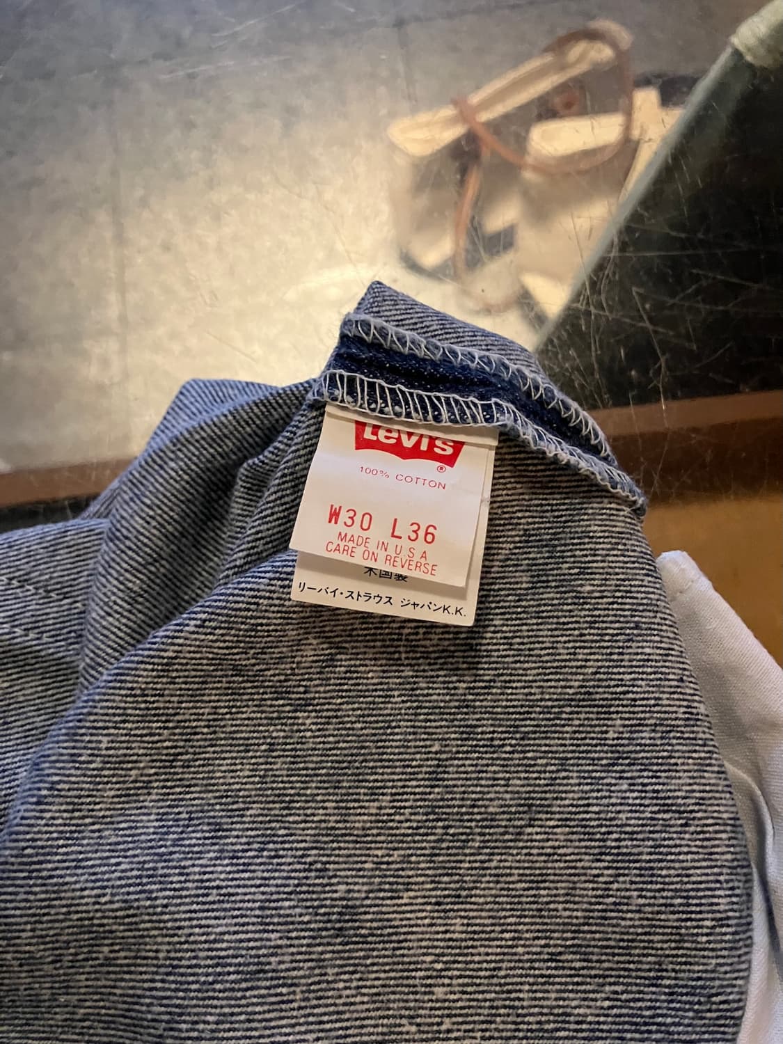 90s USA 빈티지 리바이스 501 0000 데님 팬츠 상품이미지9