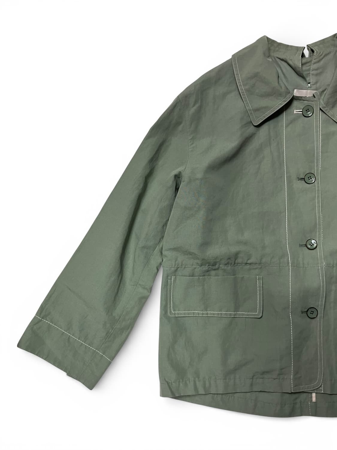 SJSJ 연두빛 마 혼방 자켓 S 상품이미지3