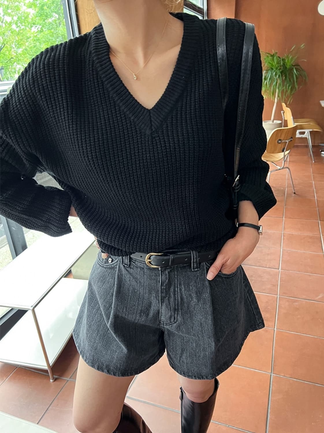 난닝구 블랙니트 상품이미지2