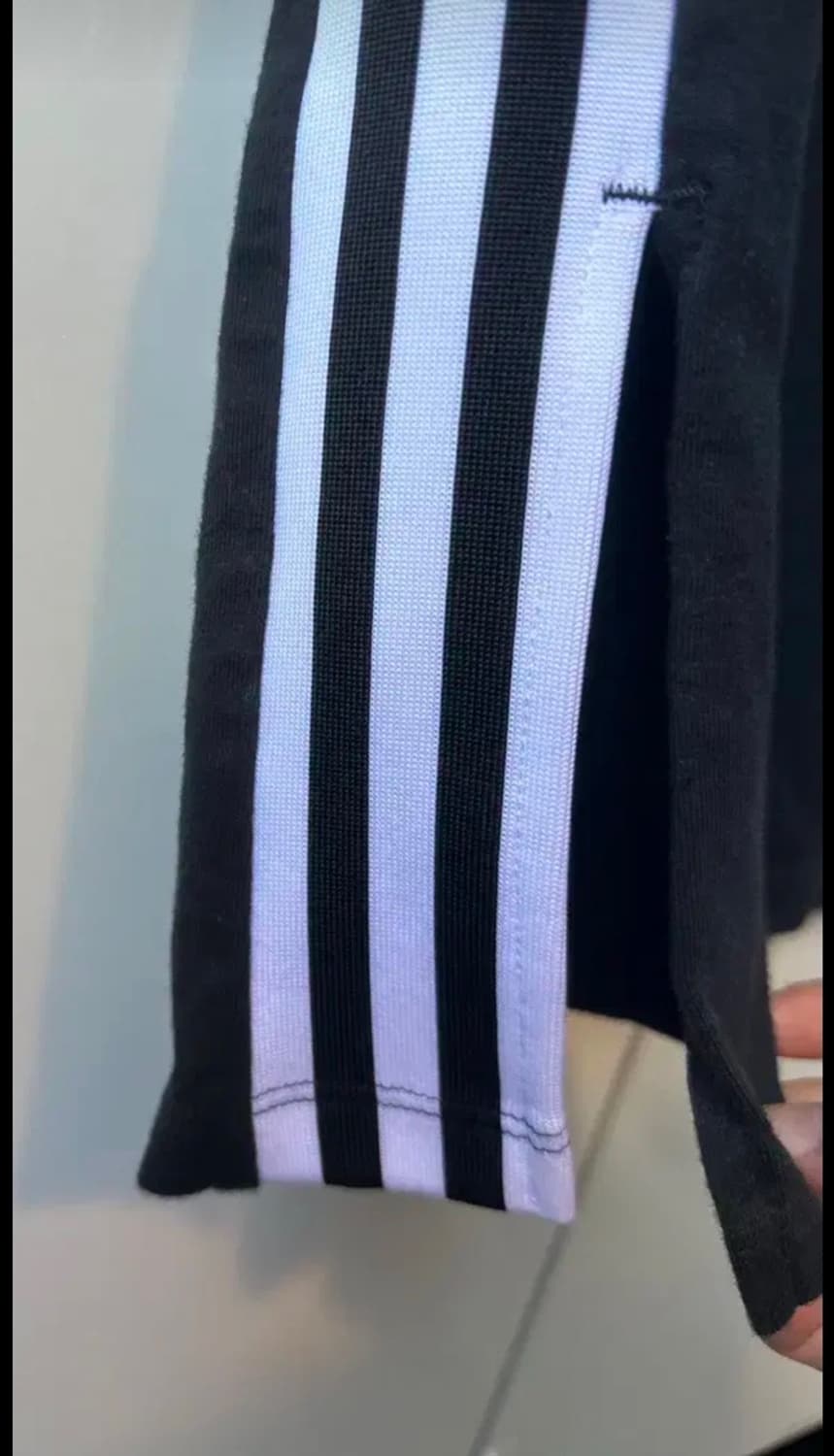 아디다스 삼선 블랙 반팔 원피스 상품이미지2