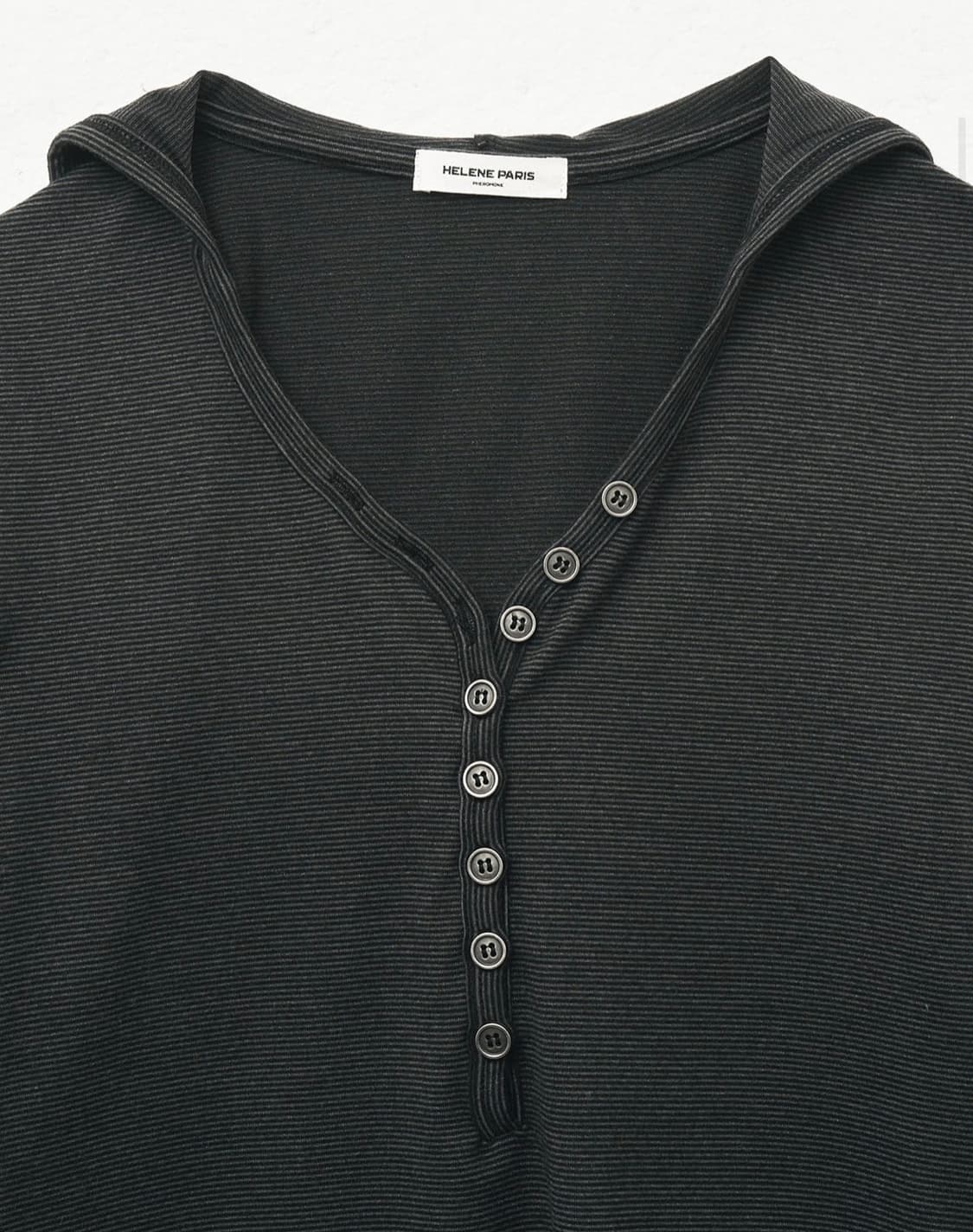 헬레네파리스 후디 버튼 다운 롱슬리브  상품이미지4