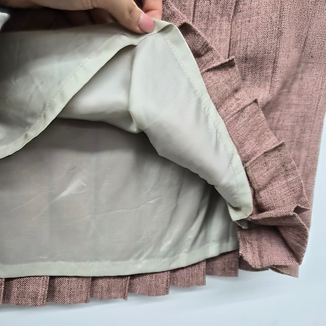 폴스미스 플리츠 분홍색 스커트 여성 26in 상품이미지3