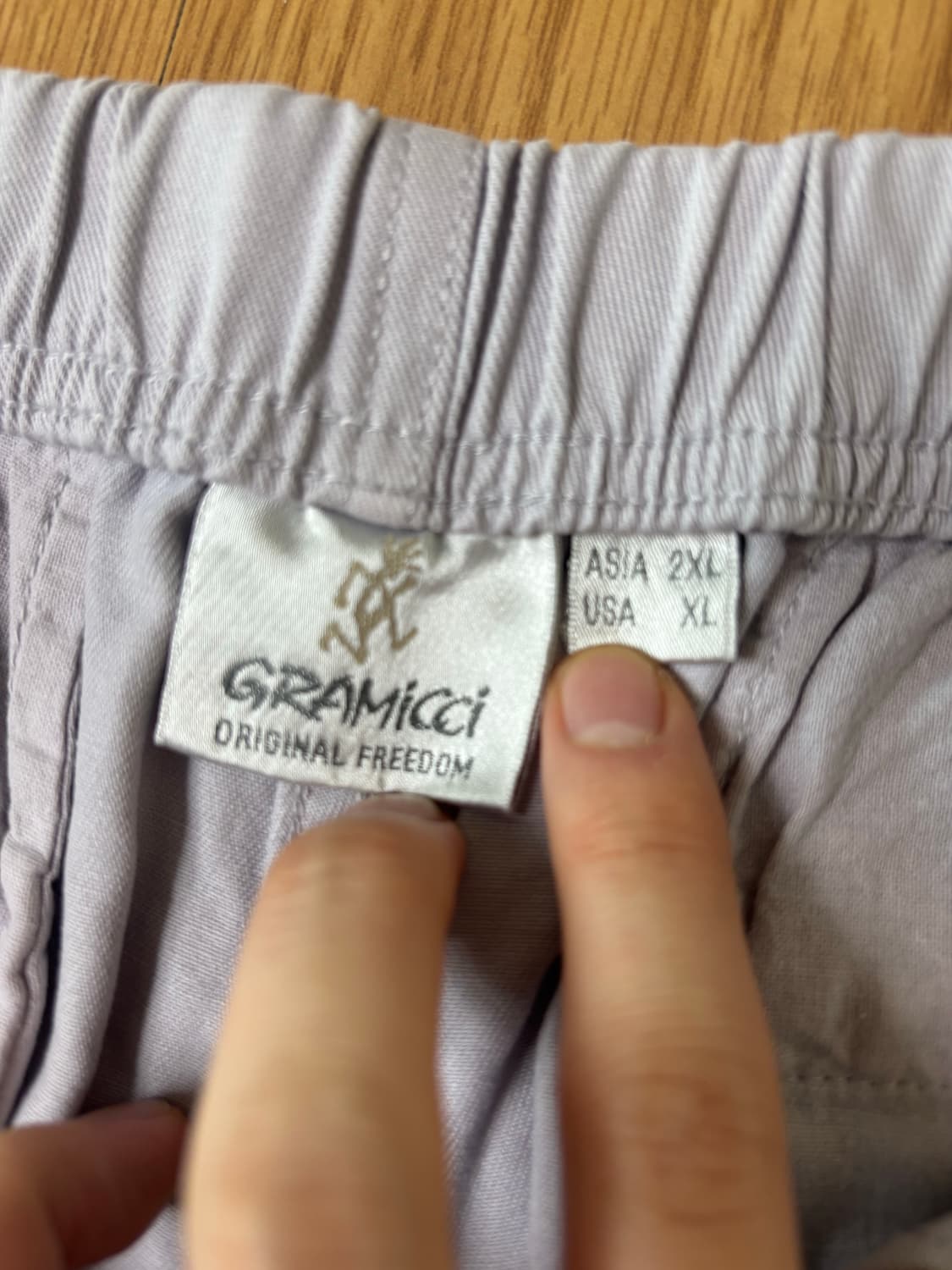 [새상품] 그라미치 루즈 테이퍼드 팬츠 더스티 라벤더 XXL 상품이미지5