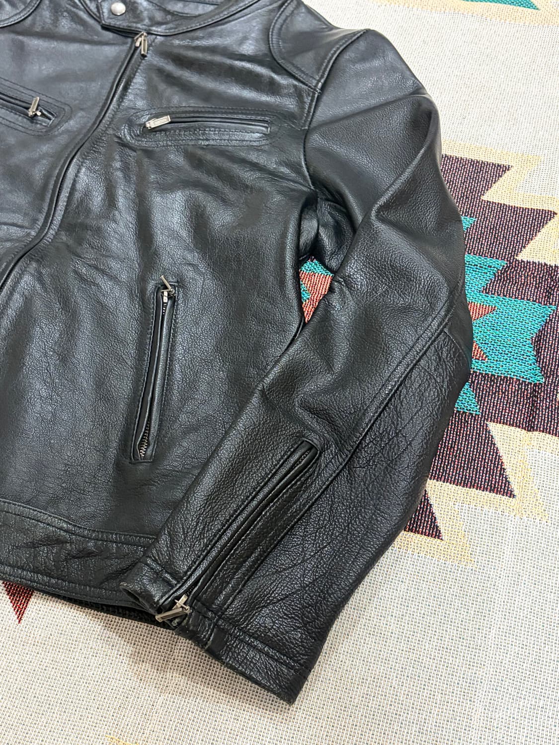 Lars Bell 카페레이서 싱글라이더 가죽 자켓 상품이미지2